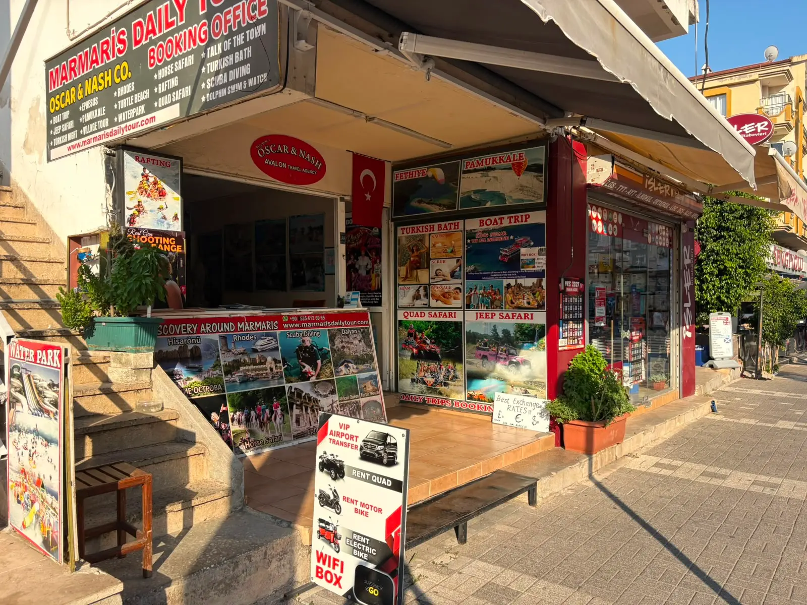 Marmaris Daily Tour booking office storefront in Kemeraltı, Marmaris