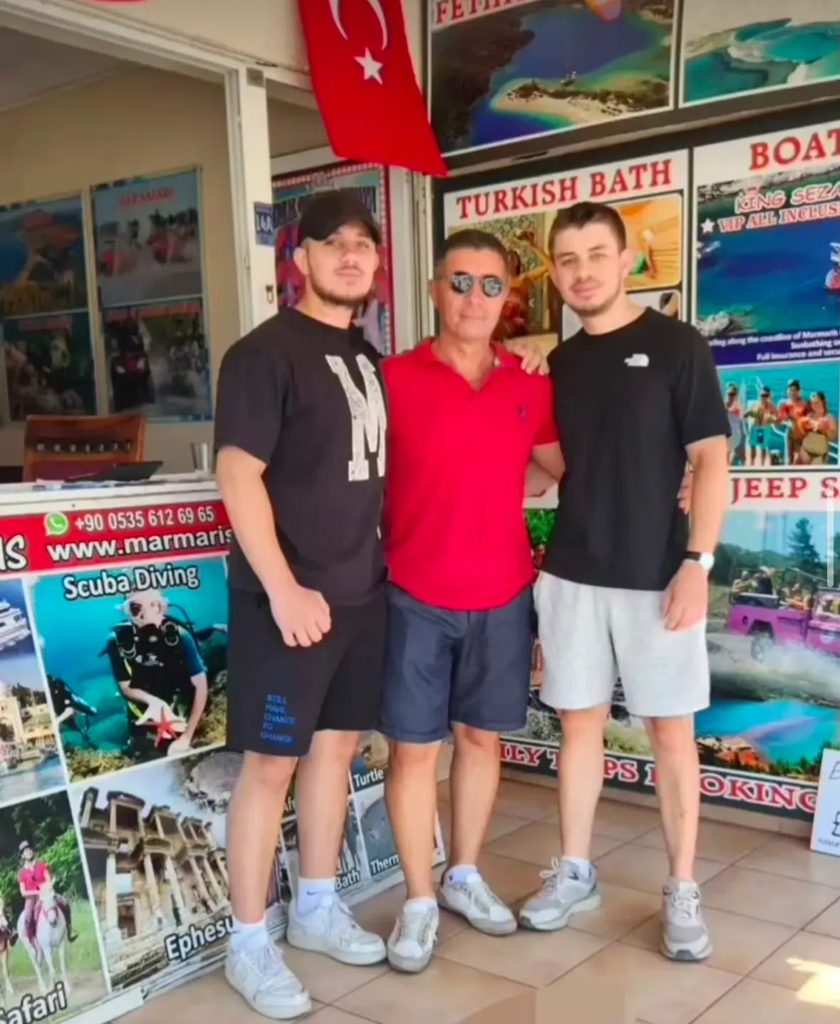 The Marmaris Daily Tour team at the booking office in Marmaris